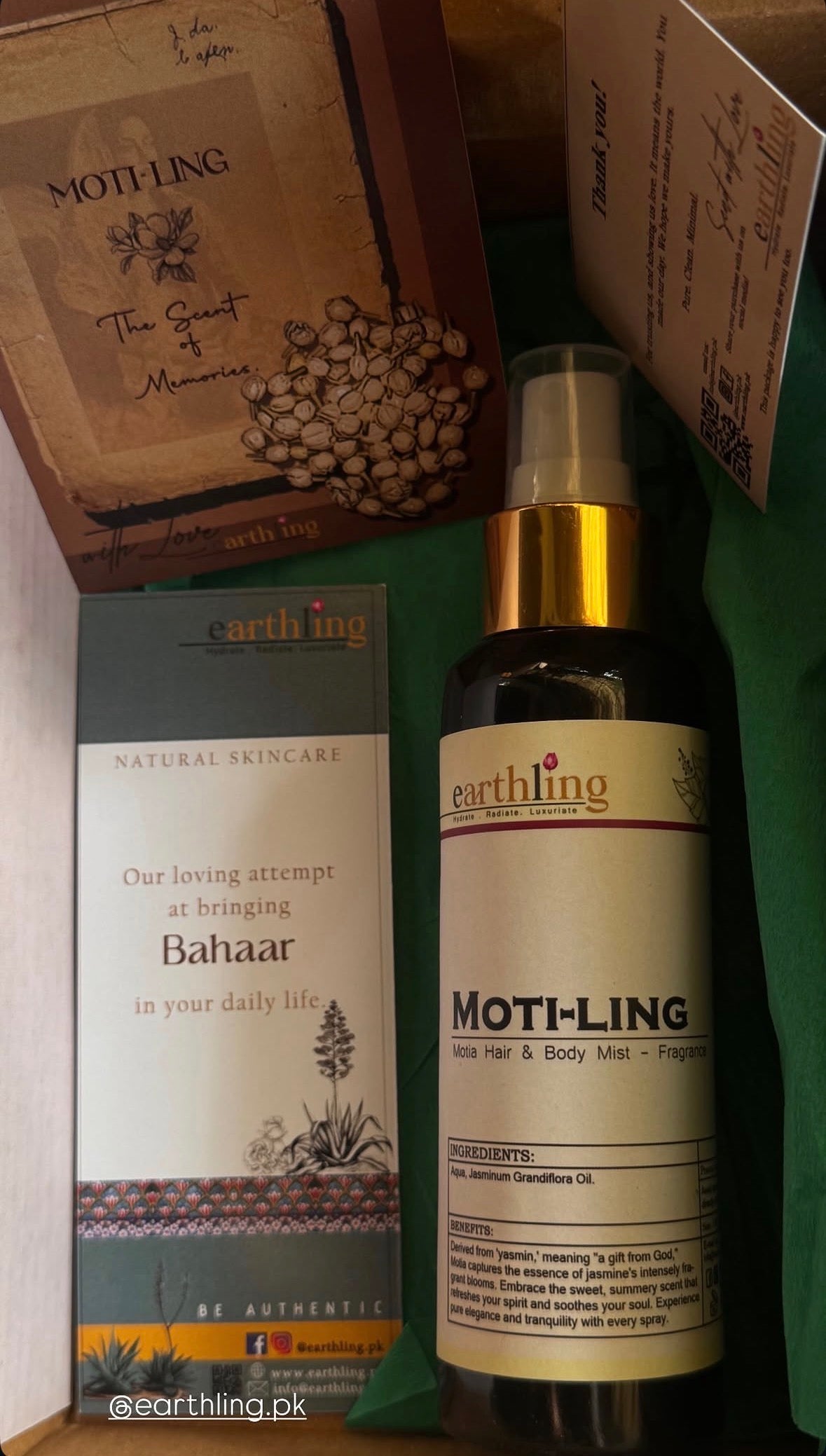 Earthling Moti-ling with packing 