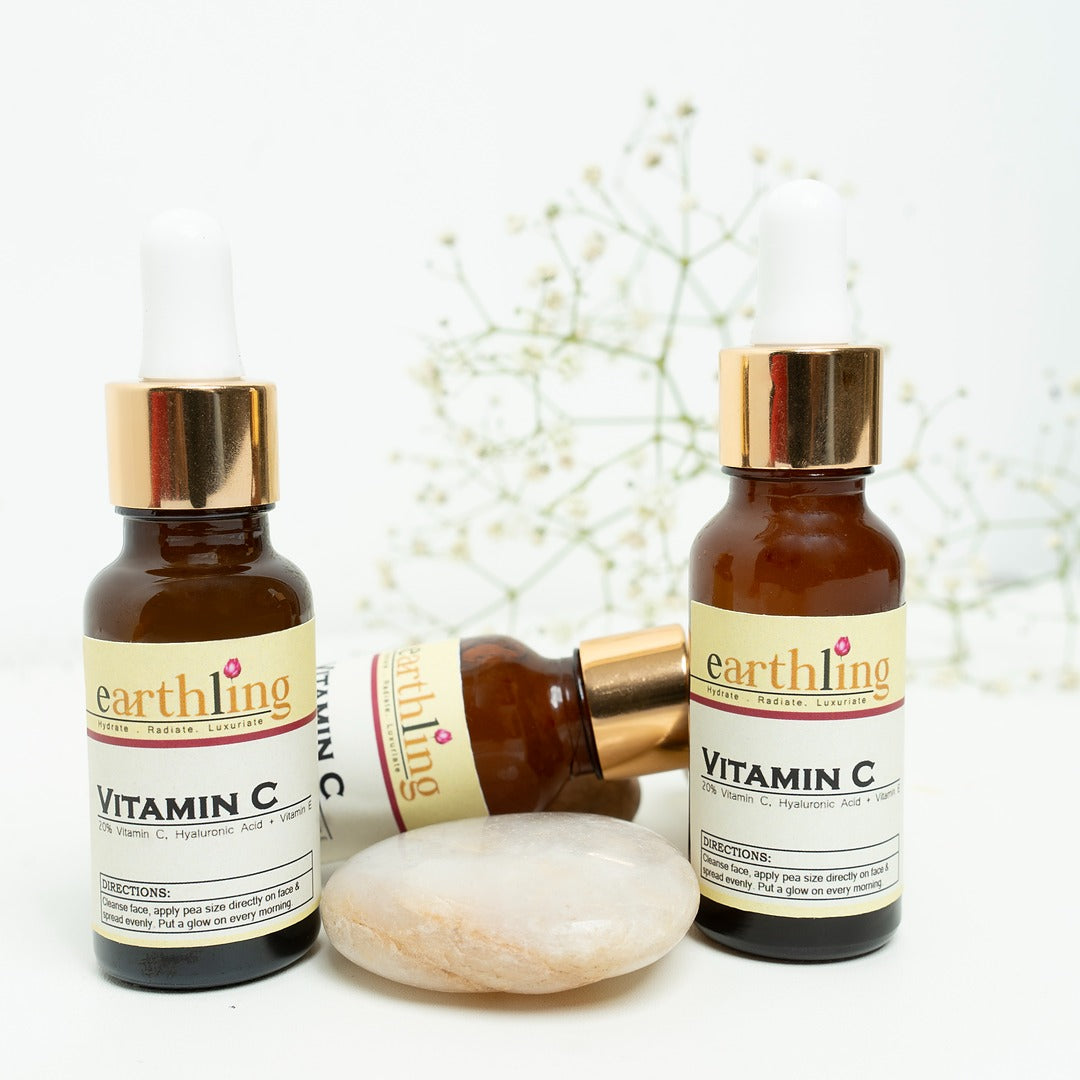 Earthling 20% Vitamin C Serum  – 100% pure serum for brightening skin, reducing dark spots, and anti-aging in Pakistan.
