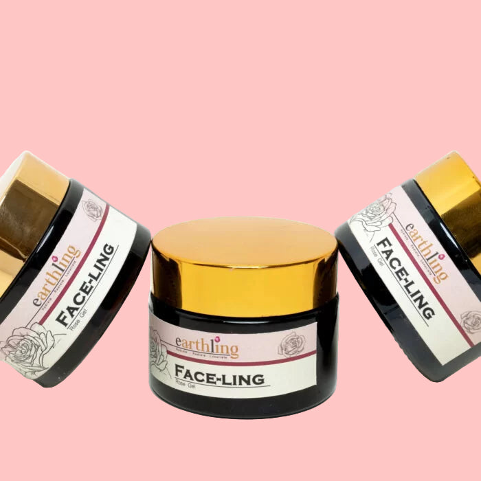 Earthling Rose Face Gel – natural hydrating gel for glowing, soft, and refreshed skin in Pakistan.