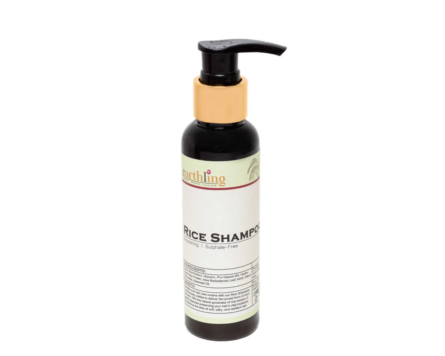 Earthling Rice Shampoo – natural hair care for stronger, smoother, and nourished hair in Pakistan