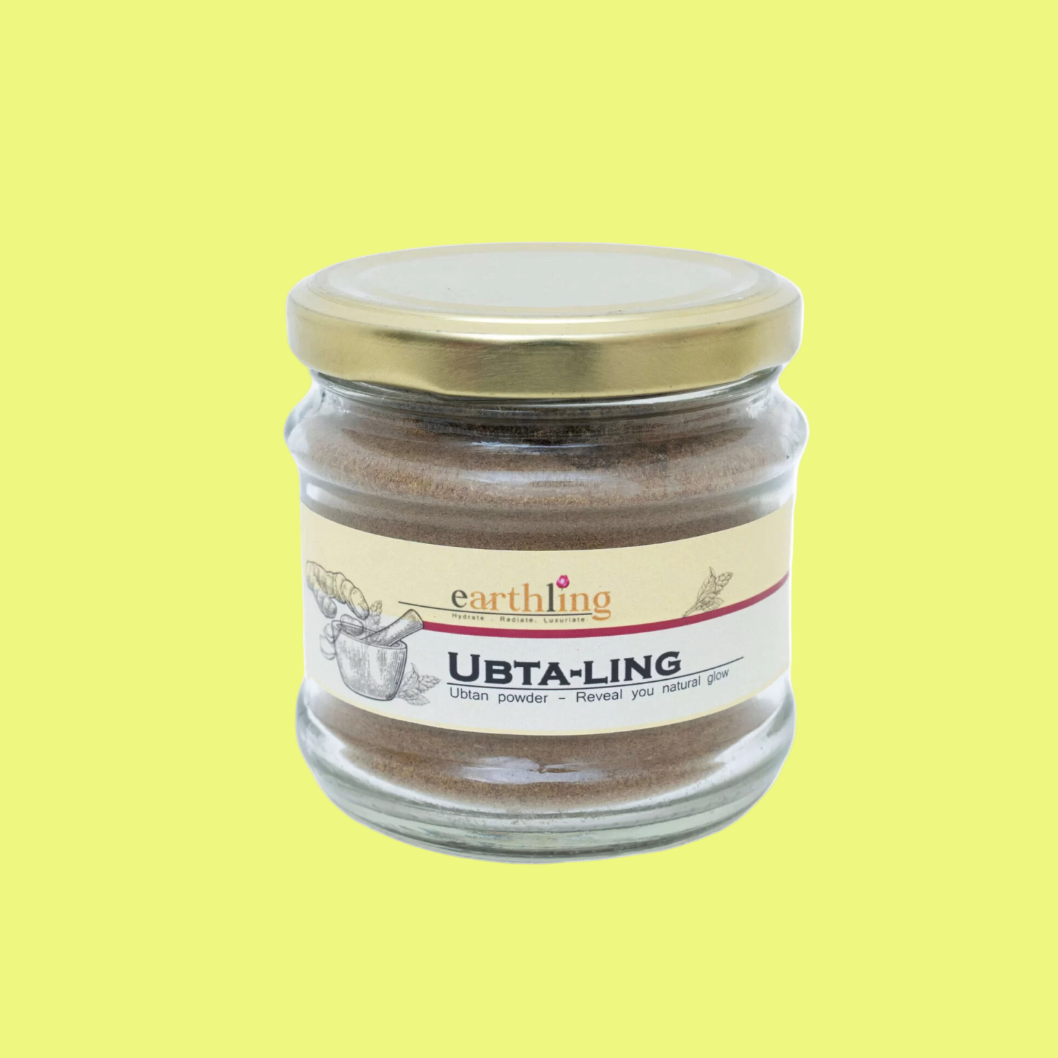 Ubtan Face Mask with turmeric, sandalwood & herbs, highlighting radiant skin benefits